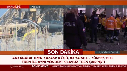 Ankara-Konya hızlı treni kaza yaptı
