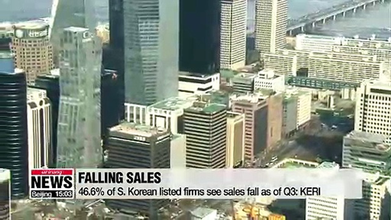 Half of S. Korean listed firms' sales fell in January-September: KERI