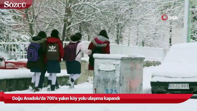 Doğu Anadolu'da 700'e yakın köy yolu ulaşıma kapandı