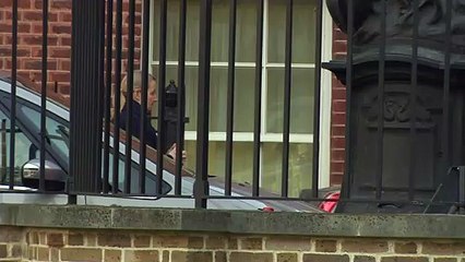 PM seen leaving Downing St as she heads to Brussels