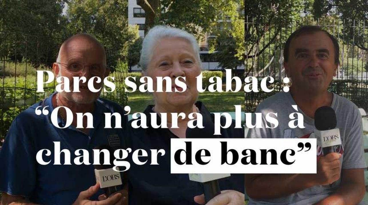 Parcs sans tabac à Paris : "On n'aura plus à changer de banc"