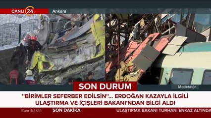 Ankara-Konya hızlı treni kaza yaptı