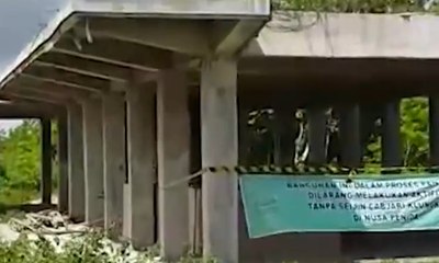 Dikorupsi Kepala Sekolah, Pembangunan  SMAN Satu Atap Mangkrak