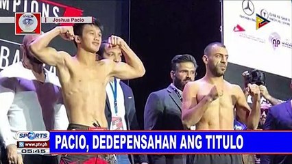 Pacio, dedepensahan ang titulo