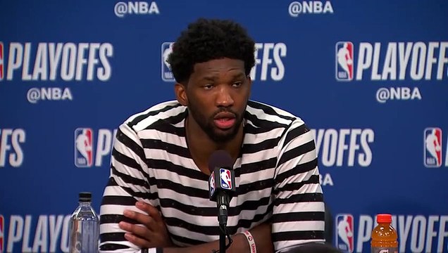 Joel Embiid Postgame conference Celtics vs Sixers Game 3 May 5, 2018 NBA Playoffs