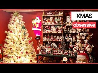 Download Video: Xmas Lover who Has Splashed $10K on Decorations Keeps 1 Room Dedicated to Santa open 24/7 | SWNS TV