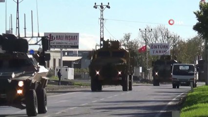 Hatay’dan Suriye sınırına askeri araç sevkiyatı sürüyor