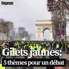 Gilets jaunes: 5 thèmes pour un débat