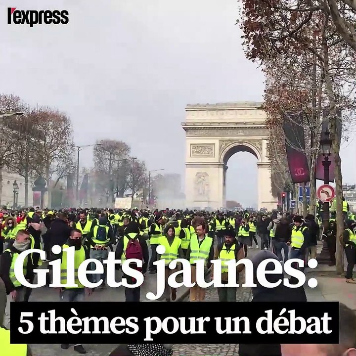 Gilets jaunes: 5 thèmes pour un débat