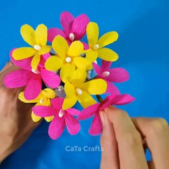 4 simple hacks diy easy flowers from crepe paper