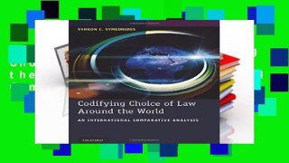 About For Books  Codifying Choice of Law Around the World: An International Comparative Analysis