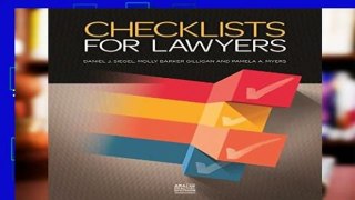 Checklists for Lawyers  Best Sellers Rank : #5