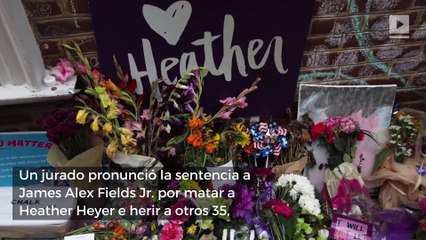 Neo-nazi que mató a Heather Heyer es sentenciado a más de 400 años en prisión