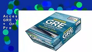 Access books Essential GRE Vocabulary: Flashcards + Online (College Test Prep) any format