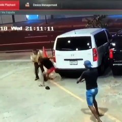 Seguridad se enfrenta a asaltantes