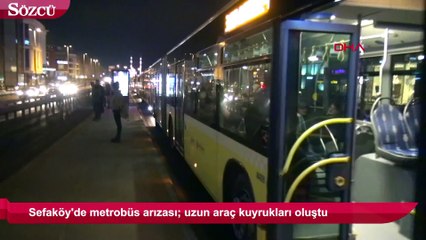 Son dakika haberi… Sefaköy’de metrobüs arızası!