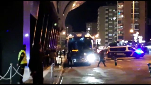 Celta-Leganés: Llegada del Leganés a Balaídos