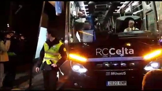 Celta-Leganés: Llegada del Celta a Balaídos