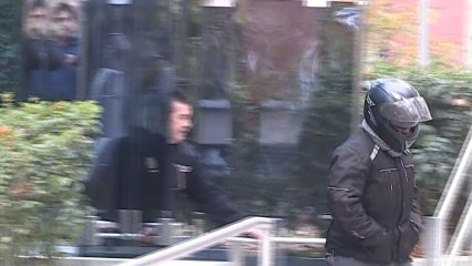 El chófer de Bárcenas a la salida de la Audiencia Nacional.