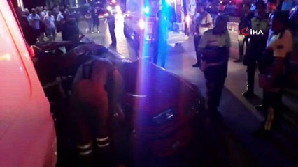 Yoğun bakımdaki kızını ziyaretten dönerken otomobil çarptı