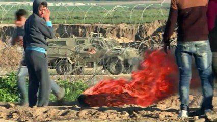 Video herunterladen: مواجهات على حدود القطاع بين الفلسطينيين والقوات الإسرائيلية