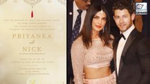 Priyanka Chopra & Nick Jonas' Mumbai Wedding Reception Invite Out