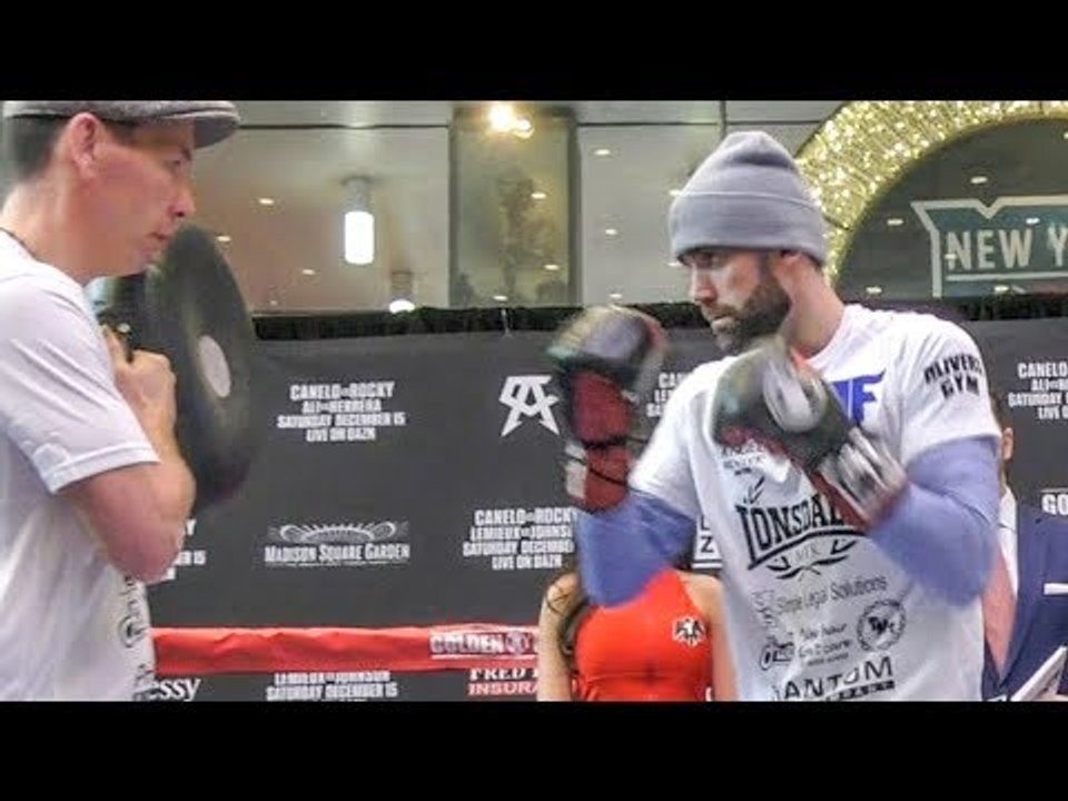 ROCKY FIELDING Workout vs Canelo Alvarez