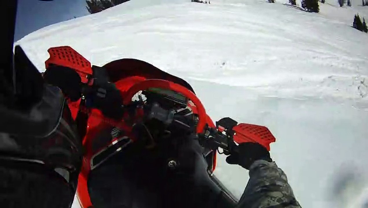 Snowmobile Dumps its Driver