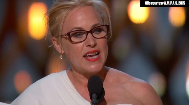 Patricia Arquette appelle à l'égalité des salaires ente hommes et femmes
