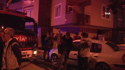 Misafirliğe Geldiği Kardeşinin Evinde Yangın Yüzünden Korku Dolu Anlar Yaşadı