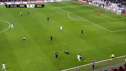 Ricardo Quaresma sent off for a crazy stomp vs Malmo!