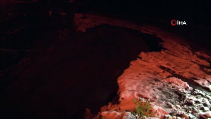 Zonguldak'ta heyelan nedeniyle yolun bir kısmı çöktü