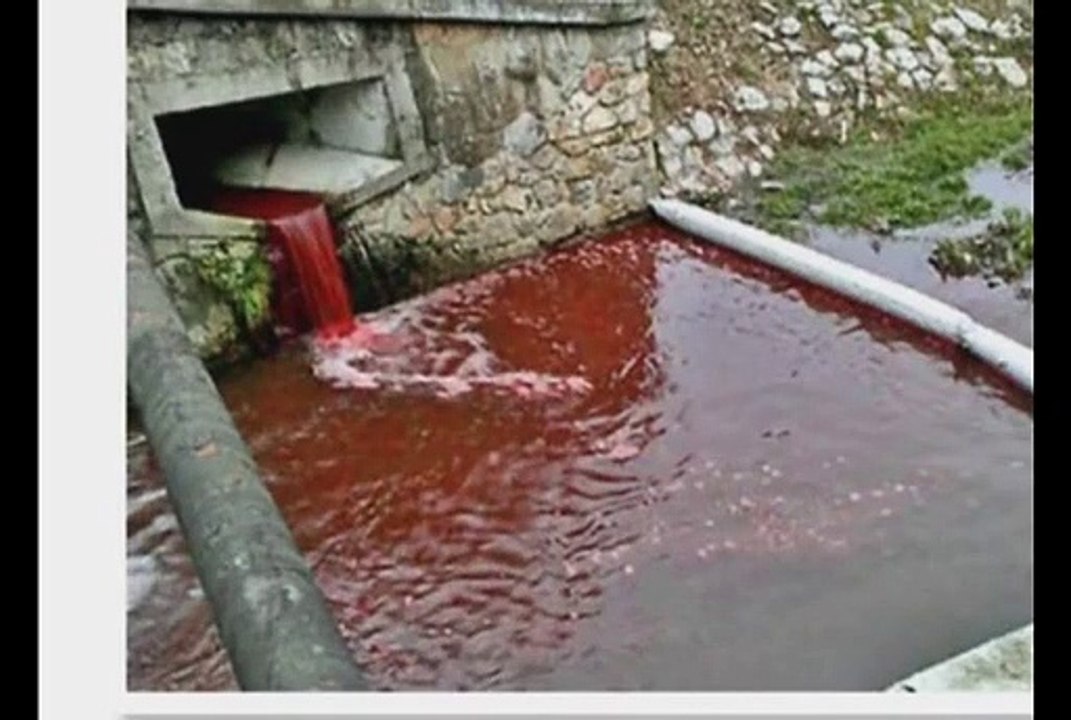 Apocalypse Signs of Blood Red Waters in Lakes, Rivers, Ocean_