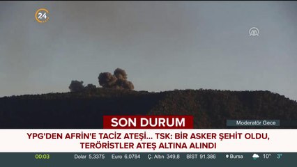 YPG'den Afrin'e taciz ateşi