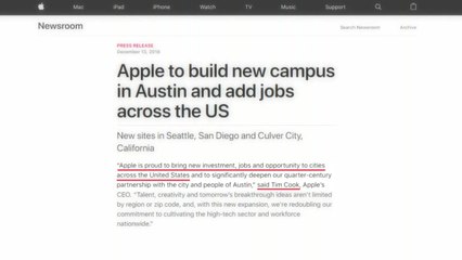 애플, 텍사스에 1조원 투자..."트럼프 효과" / YTN