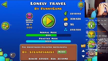 On Stream LONELY TRAVEL BY FUNNYGAME 100% Geometr Dash 2.11