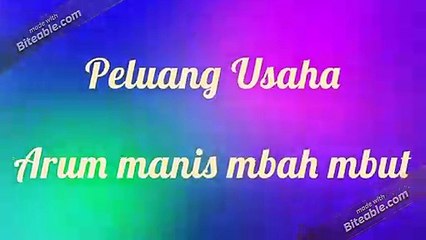 WA 0813-3028-9418, BISNIS ARUM MANIS MBAH MBUT