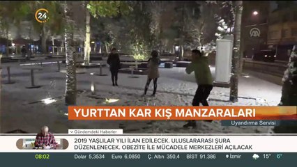 Yurttan kış manzaraları