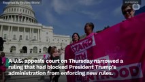 U.S. Appeals Court Allows Trump Birth Control Rules In Some States