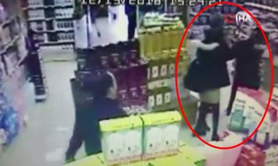 Reyonları dolaşırken çarpışan kadınlar saç başa böyle kavga etti