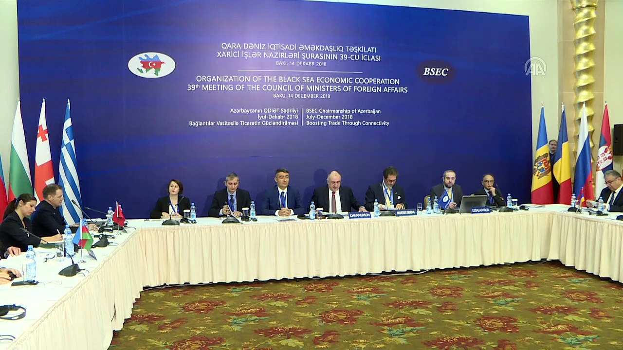 KEİ 39. Dışişleri Bakanları Konseyi Toplantısı - Dışişleri Bakanı Çavuşoğlu - BAKÜ