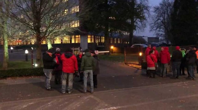 Grève à Mons : mobilisation devant le Delta Hainaut