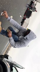 Armoured Truck Spills Money All over Highway