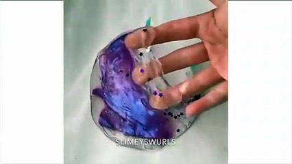 SLIME COLORING #20 - Most Satisfying Slime ASMR Video Compilation