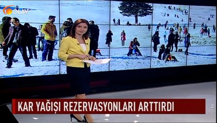 Kar yağışı rezervasyonları artırdı