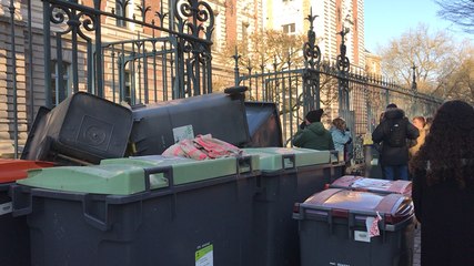 Évacuation du lycée Zola après le déclenchement de l’alarme incendie par des manifestants