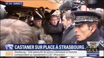 Christophe Castaner est arrivé au marché de Strasbourg