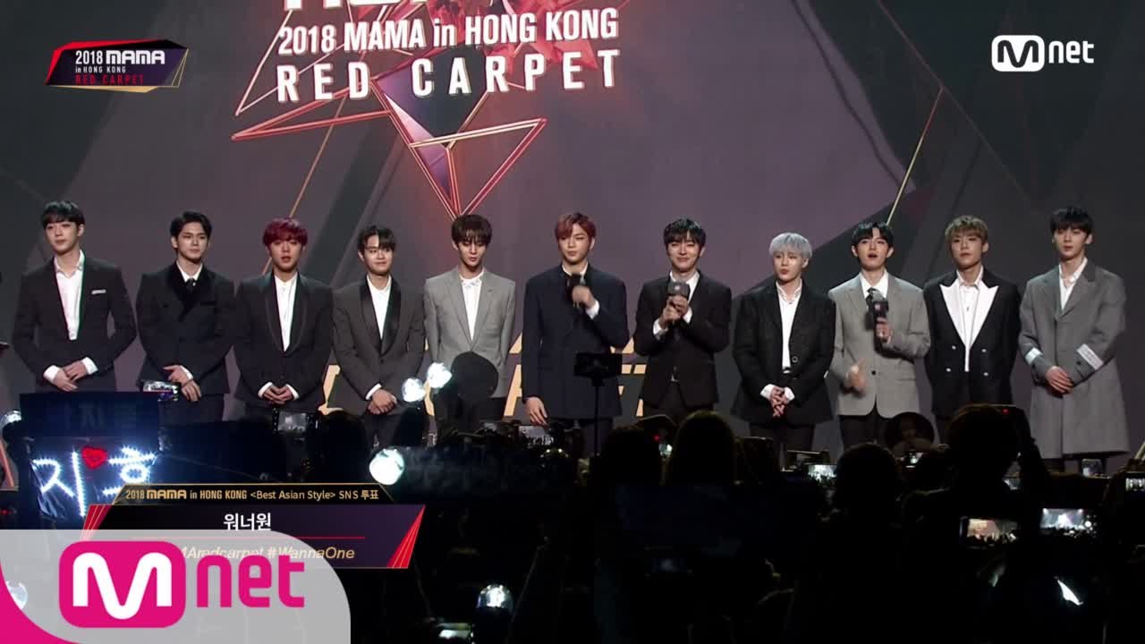 Red Carpet with Wanna One(워너원)│2018 MAMA in HON...