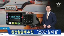 당정 “250만 원 이상…택시 완전월급제 추진”