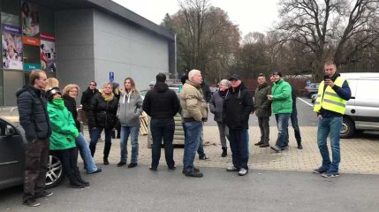 Journée de mobilisation : le centre commercial de Ghlin est bloqué
